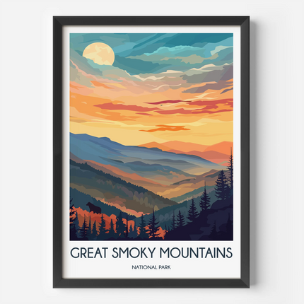 Smoky Mountains Souvenir Poster Print