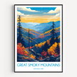 Smoky Mountains Souvenir Poster Print
