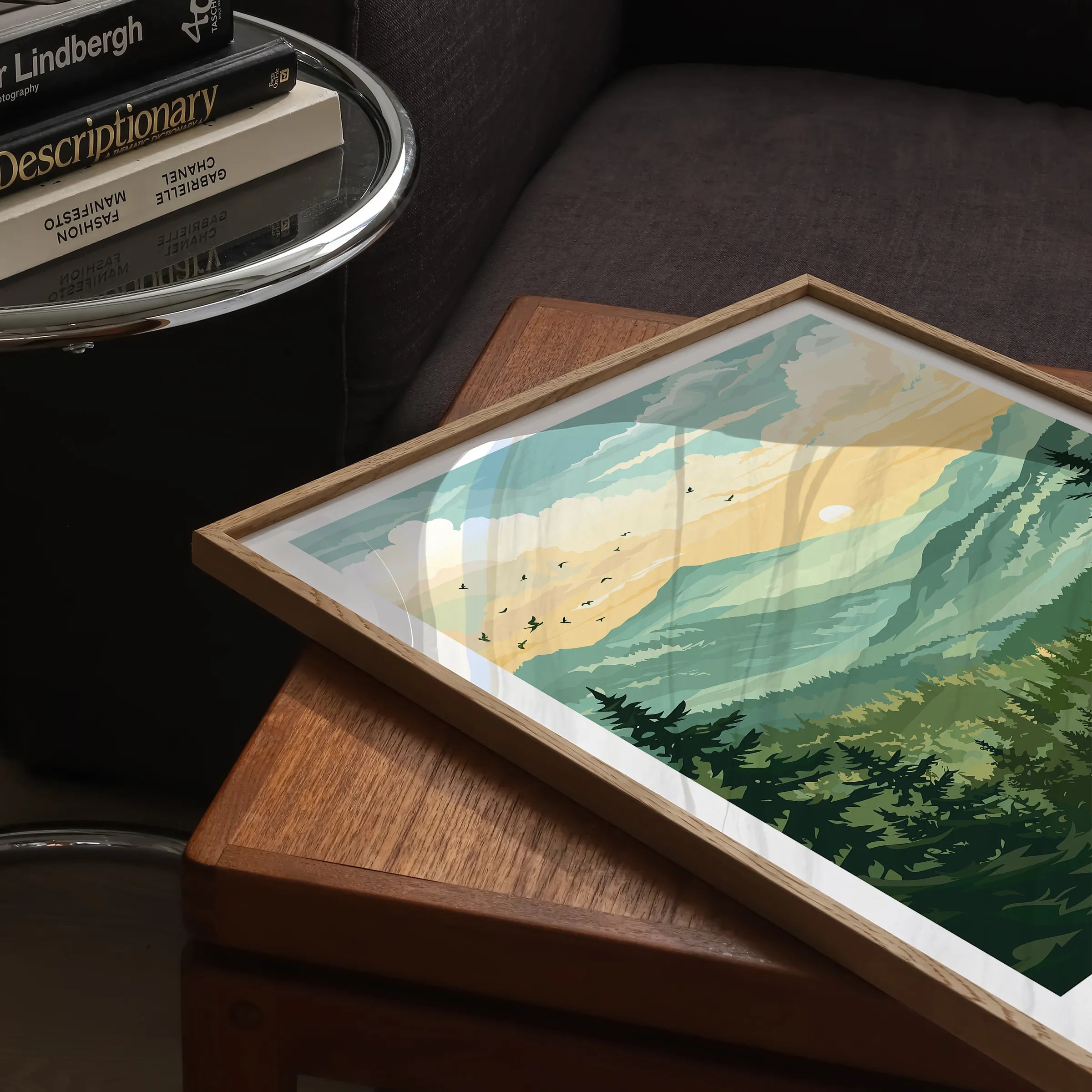 Smoky Mountains Vintage Style Print