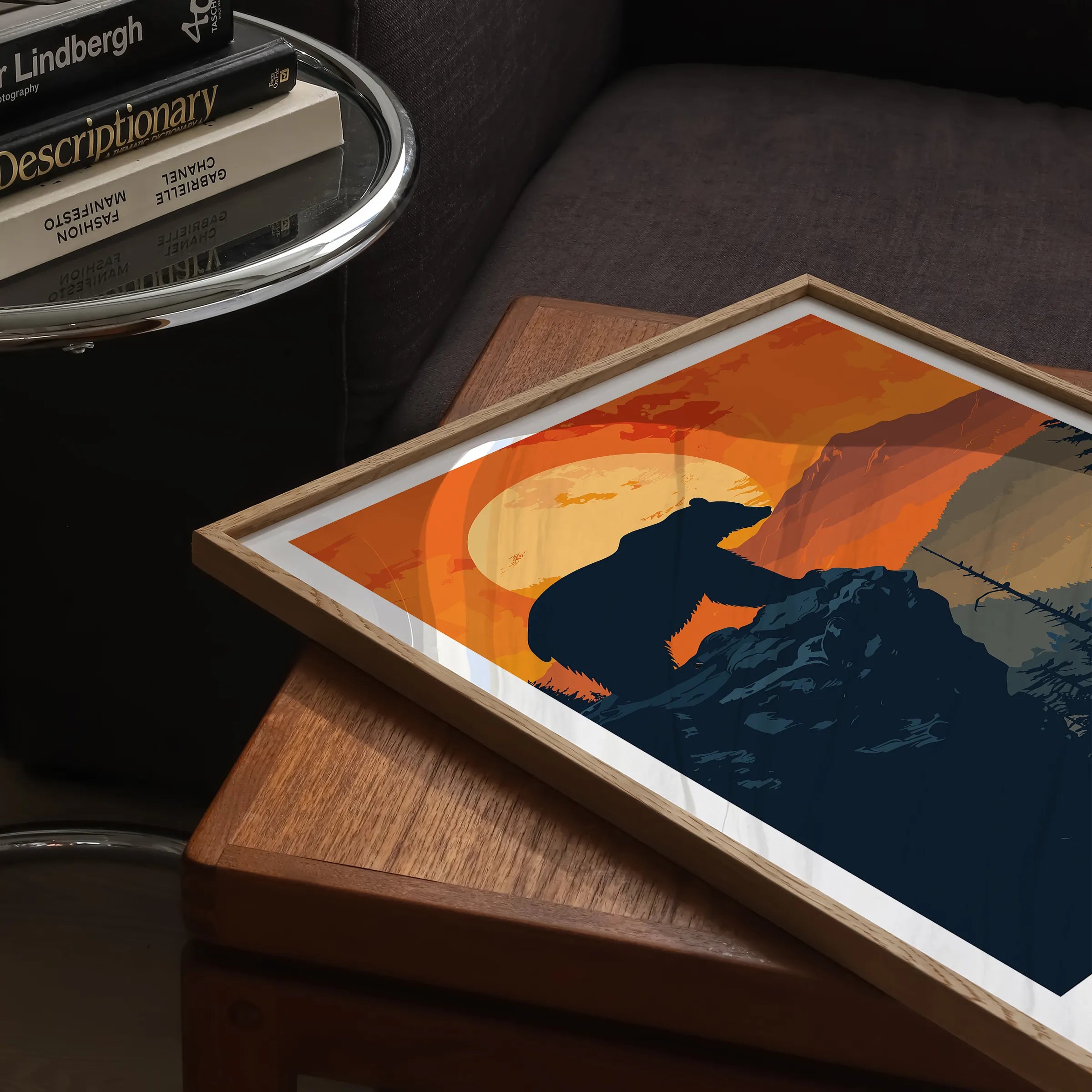 Smoky Mountains Vintage Style Print