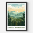Smoky Mountains Vintage Style Print