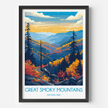 Smoky Mountains Vintage Style Print