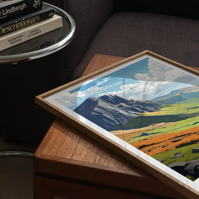 Snowdonia Modern Travel Poster