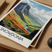 Snowdonia Retro Travel Illustration