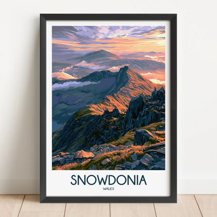 Snowdonia Souvenir Poster Print