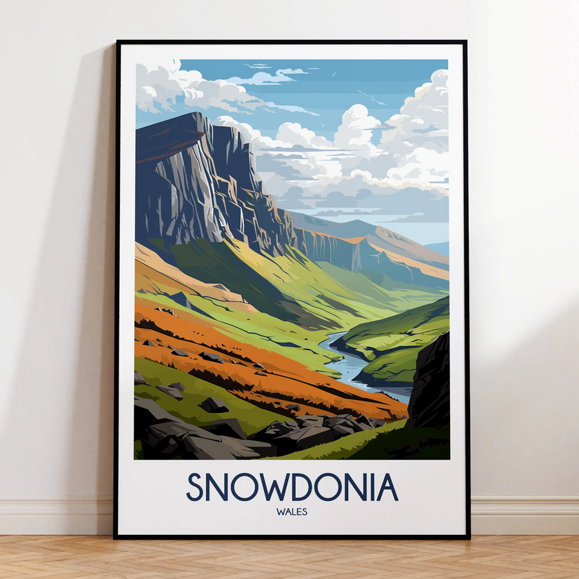 Snowdonia Vintage Style Print