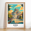Sofia Modern Travel Poster