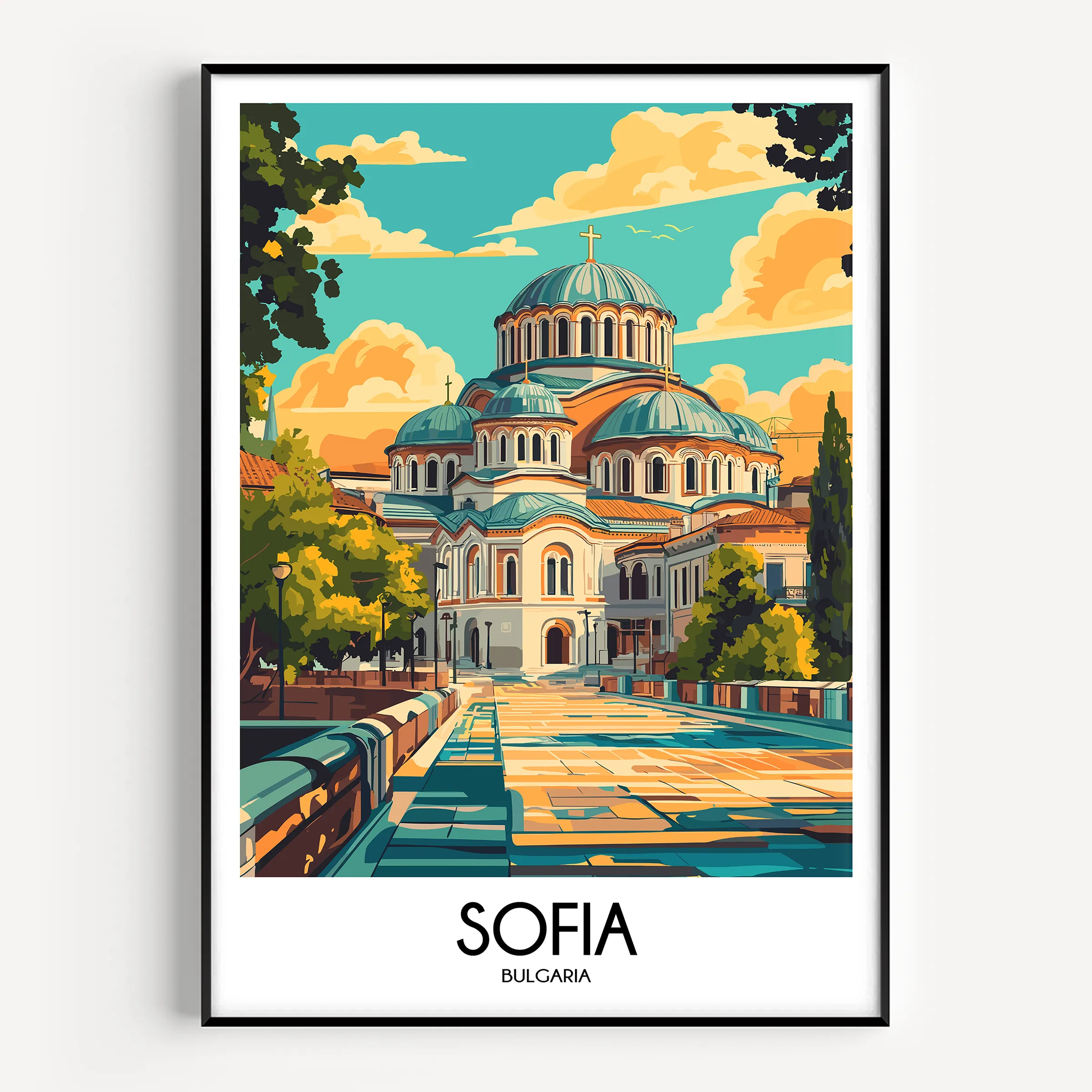 Sofia Vintage Style Print