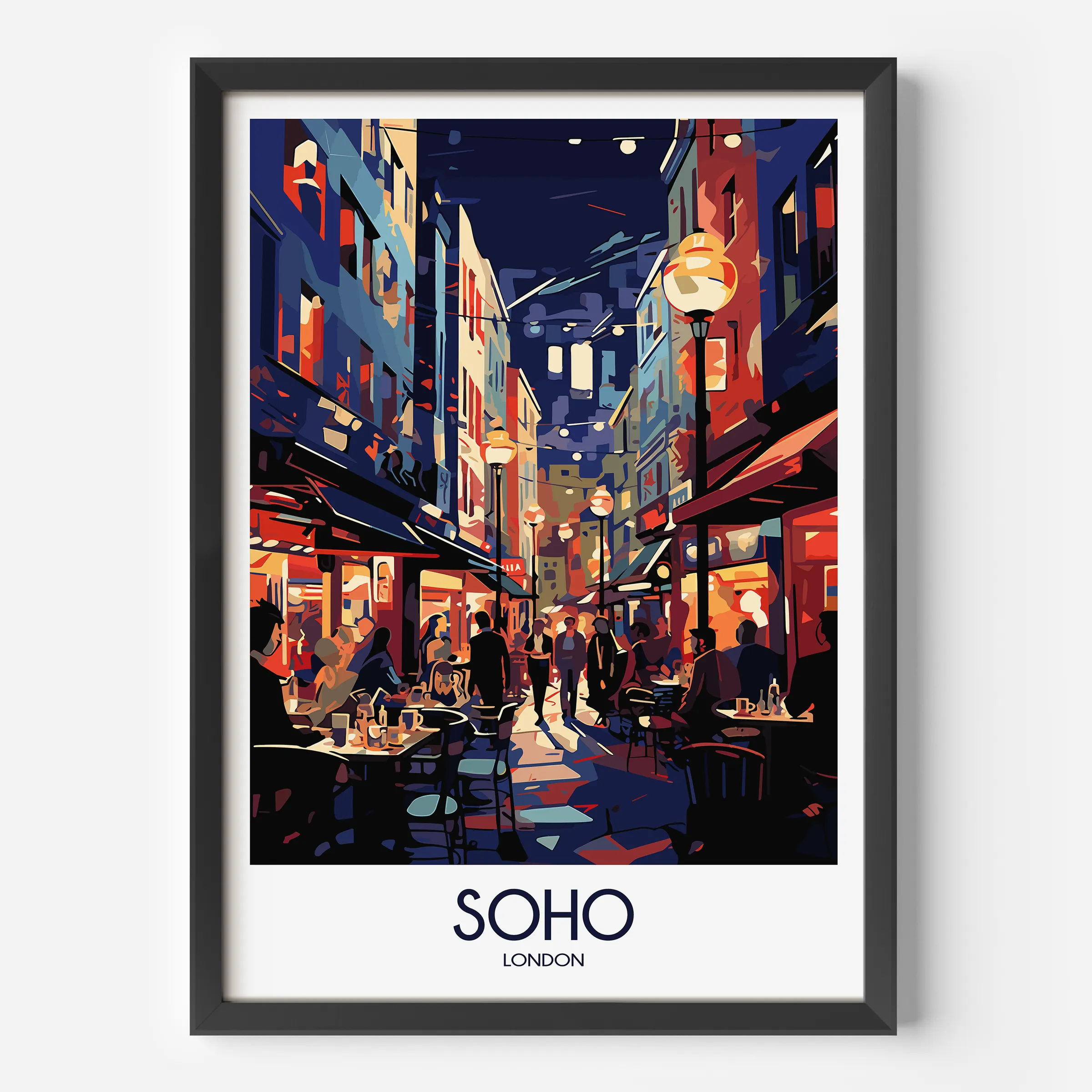 Soho Retro Travel Illustration