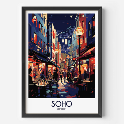 Soho Retro Travel Illustration