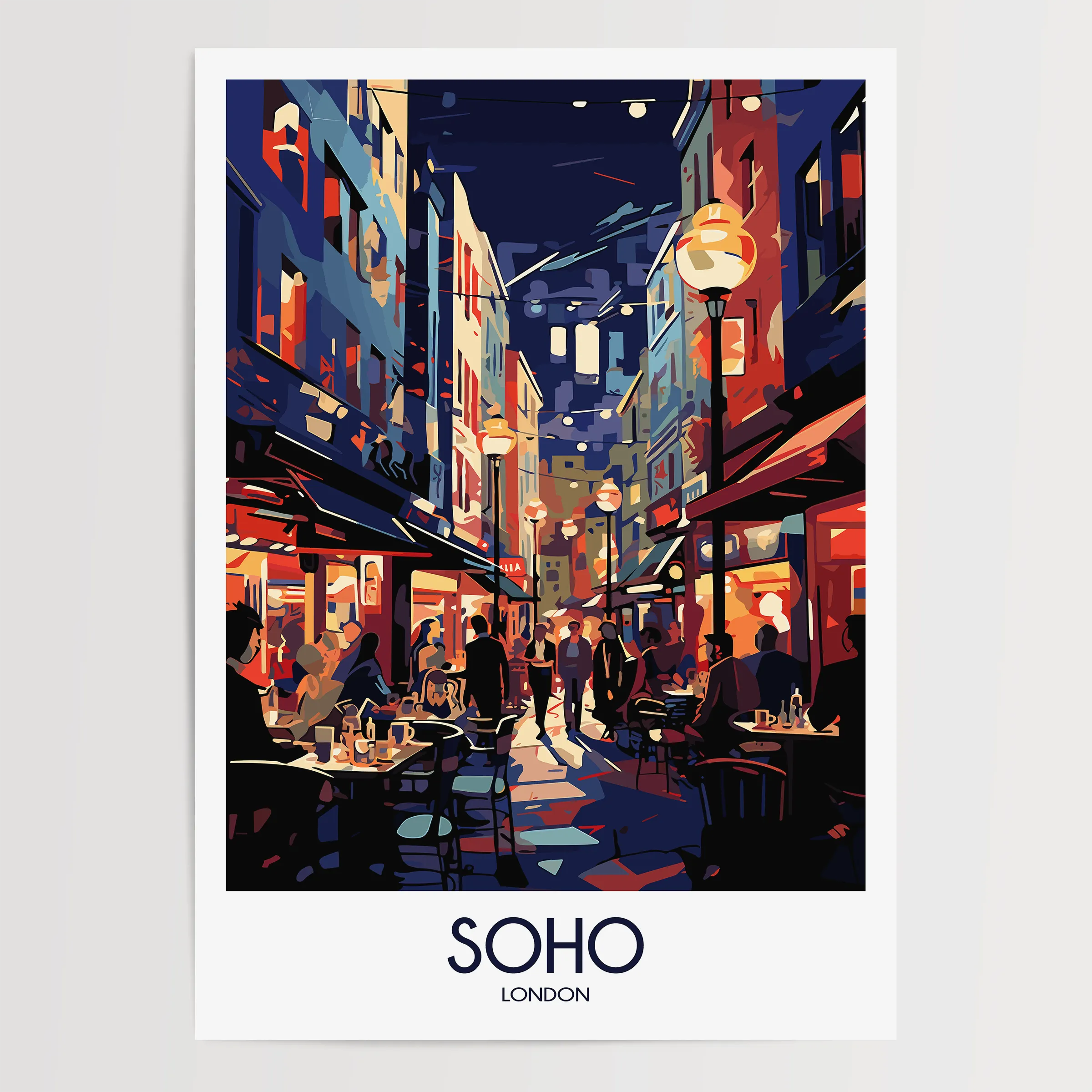 Soho Vintage Style Print