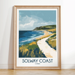 Solway Coast Modern Travel Poster