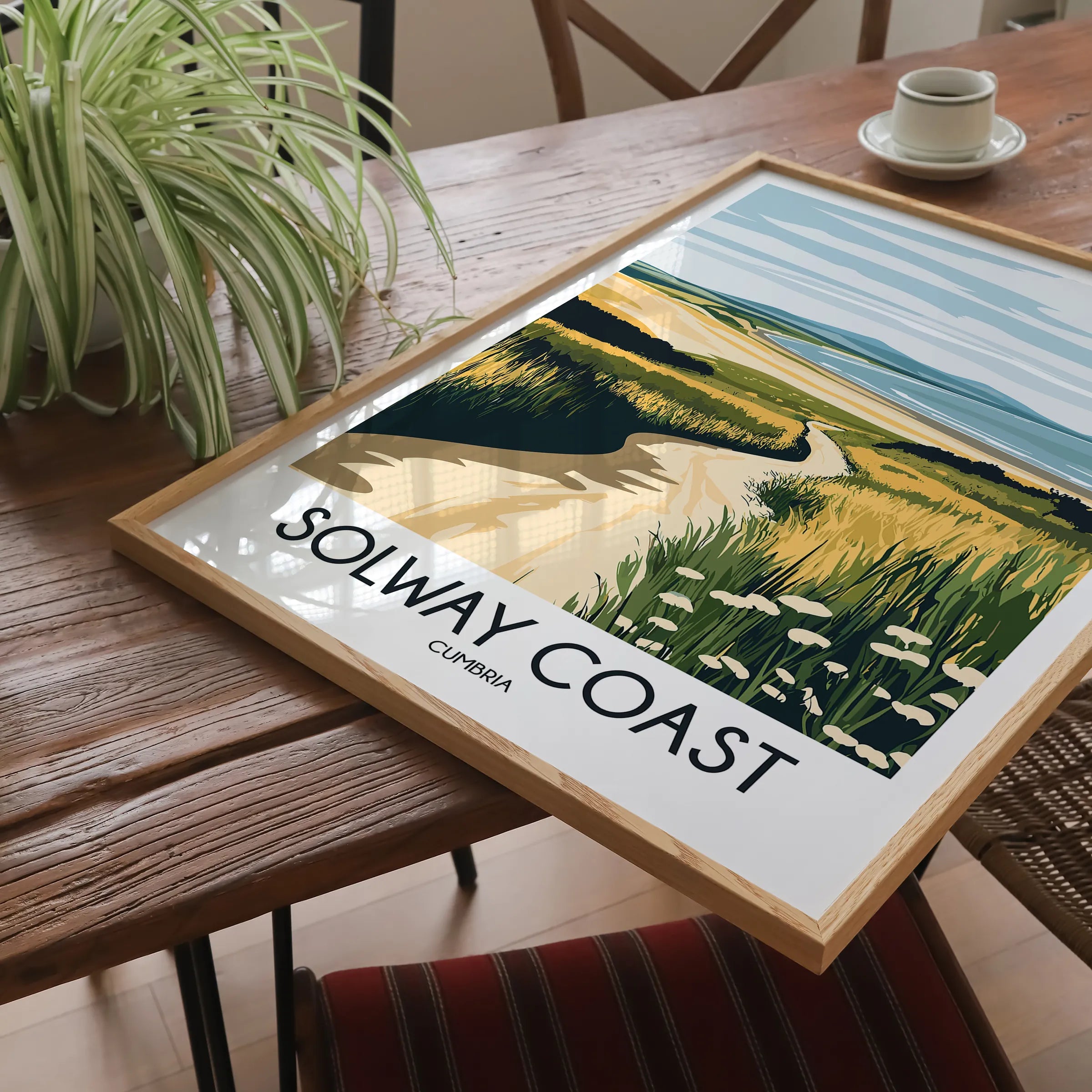Solway Coast Modern Travel Poster