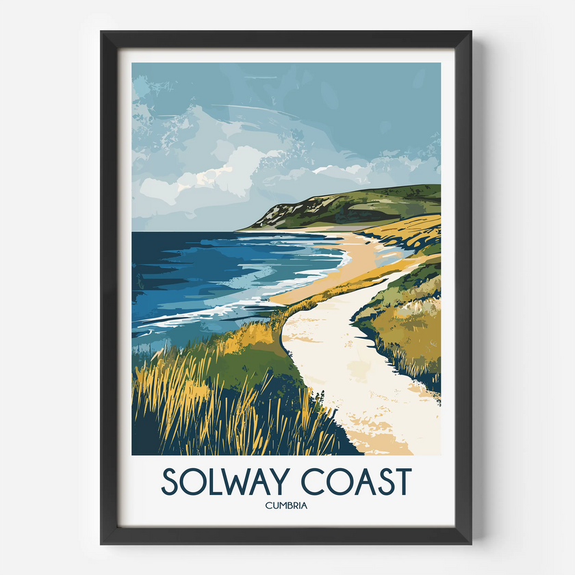 Solway Coast Souvenir Poster Print