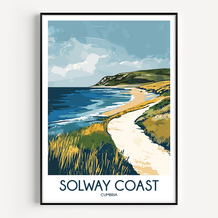 Solway Coast Vintage Style Print