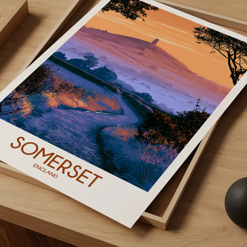 Somerset Modern Travel Poster