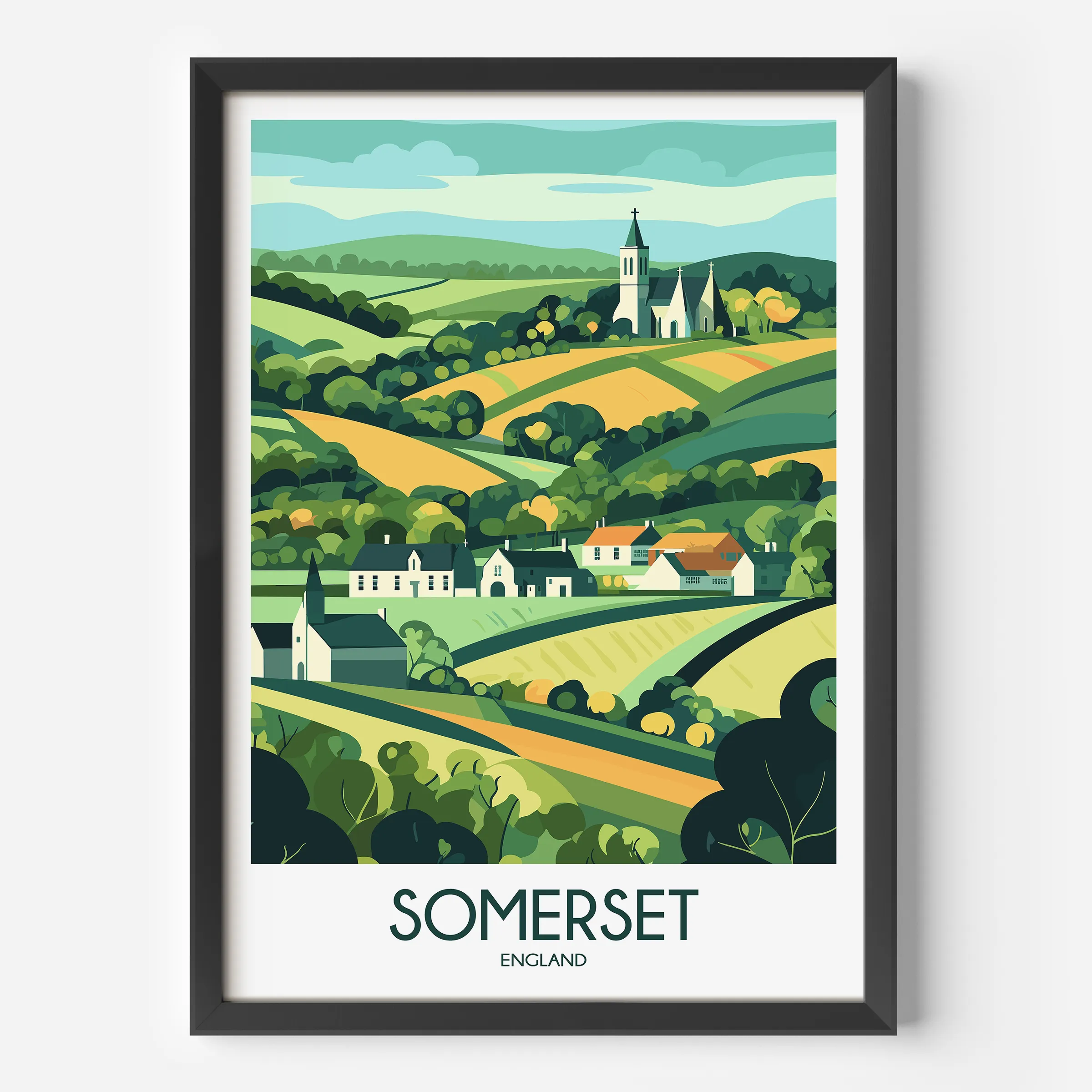 Somerset Vintage Style Print