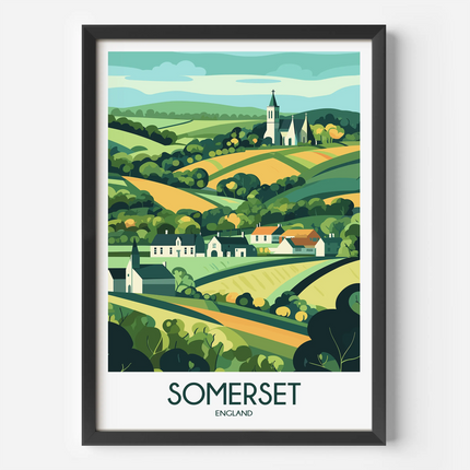 Somerset Vintage Style Print