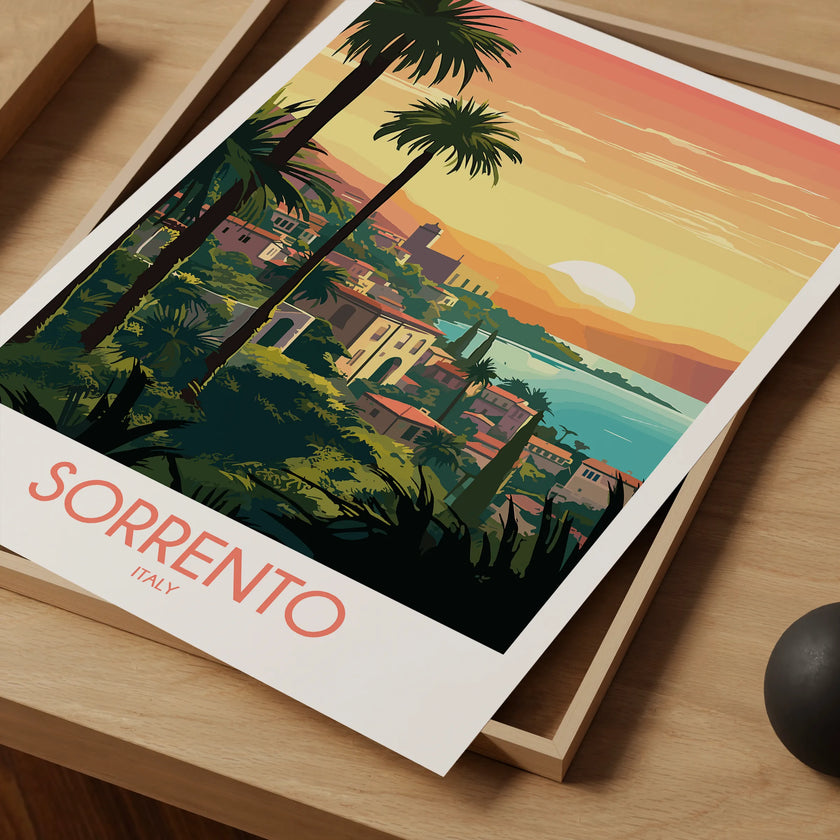 Sorrento Modern Travel Poster