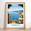Sorrento Retro Travel Illustration