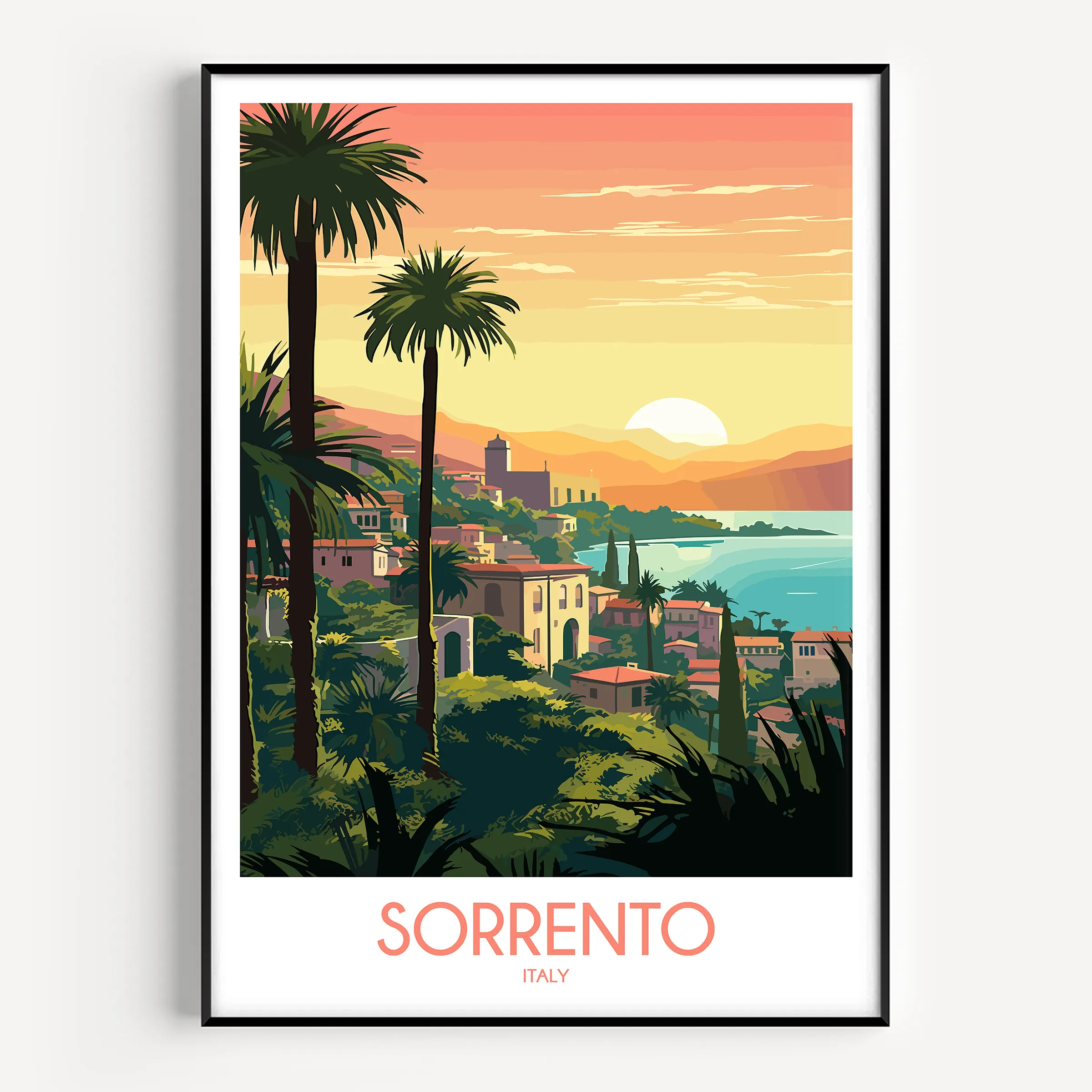 Sorrento Vintage Style Print