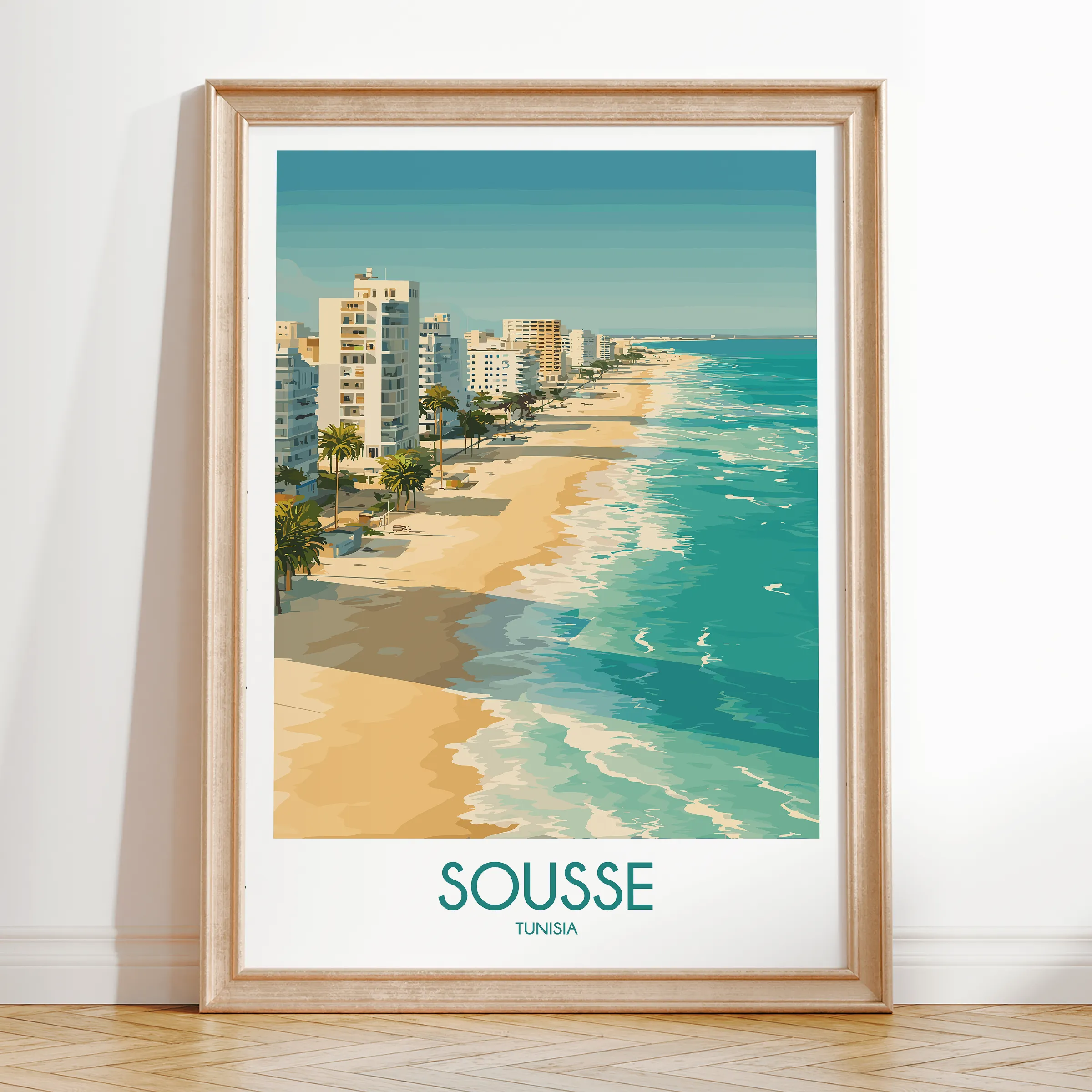 Sousse Modern Travel Poster