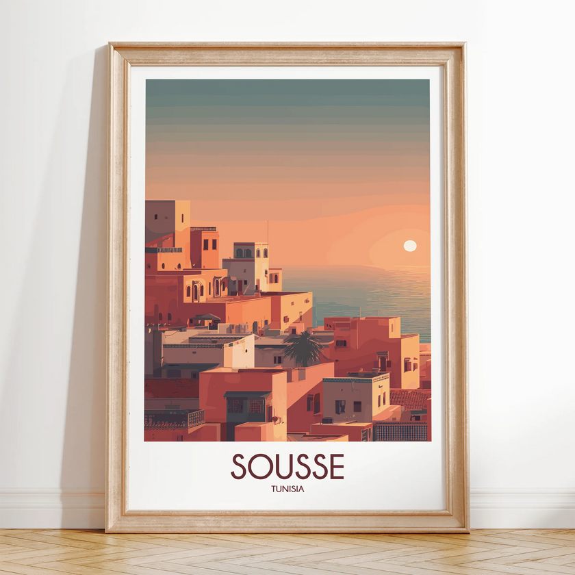 Sousse Modern Travel Poster