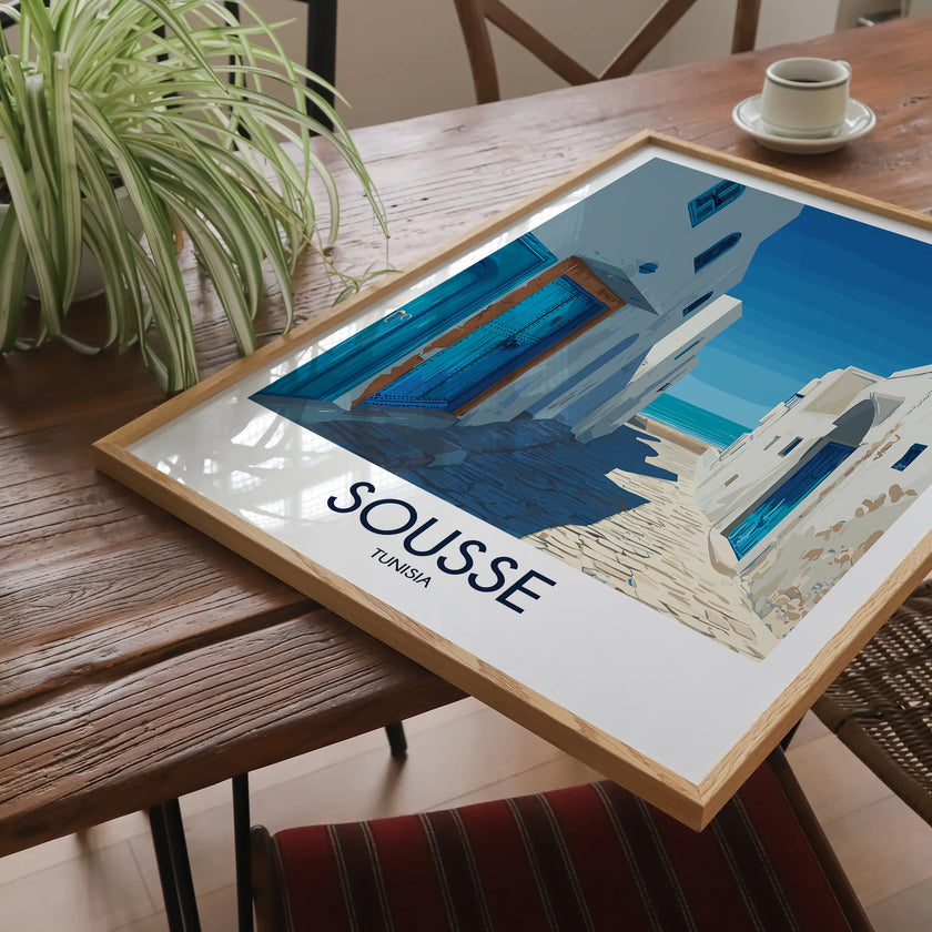 Sousse Modern Travel Poster