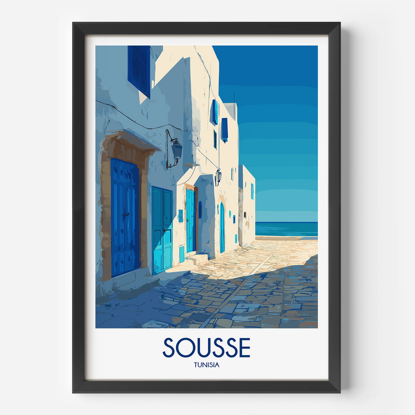 Sousse Modern Travel Poster