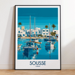 Sousse Modern Travel Poster