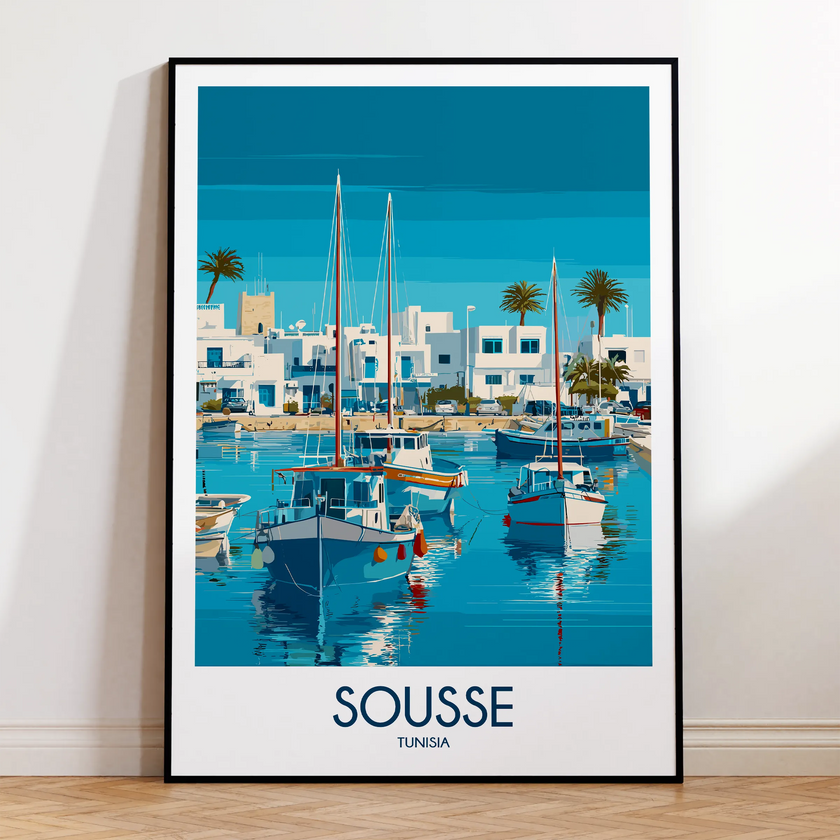 Sousse Modern Travel Poster