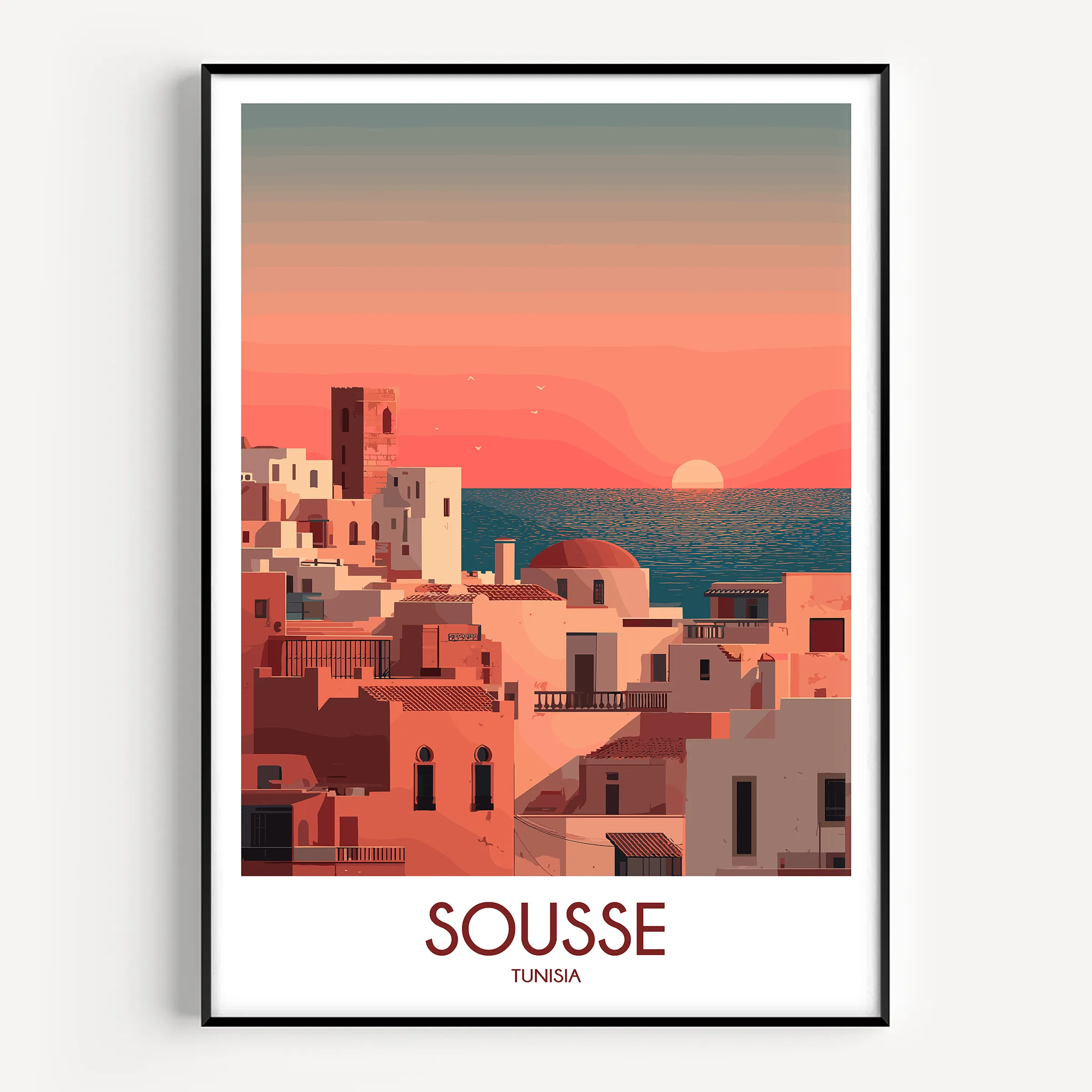 Sousse Modern Travel Poster