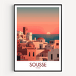 Sousse Modern Travel Poster
