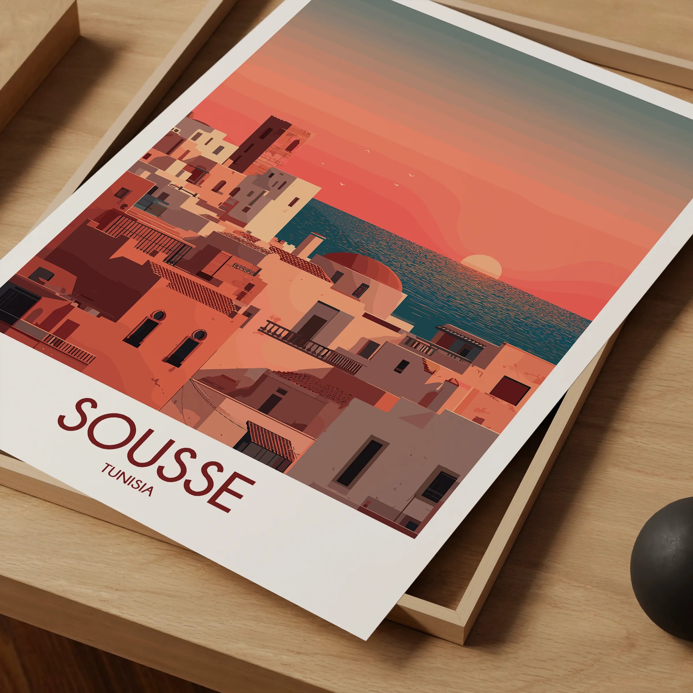 Sousse Retro Travel Illustration