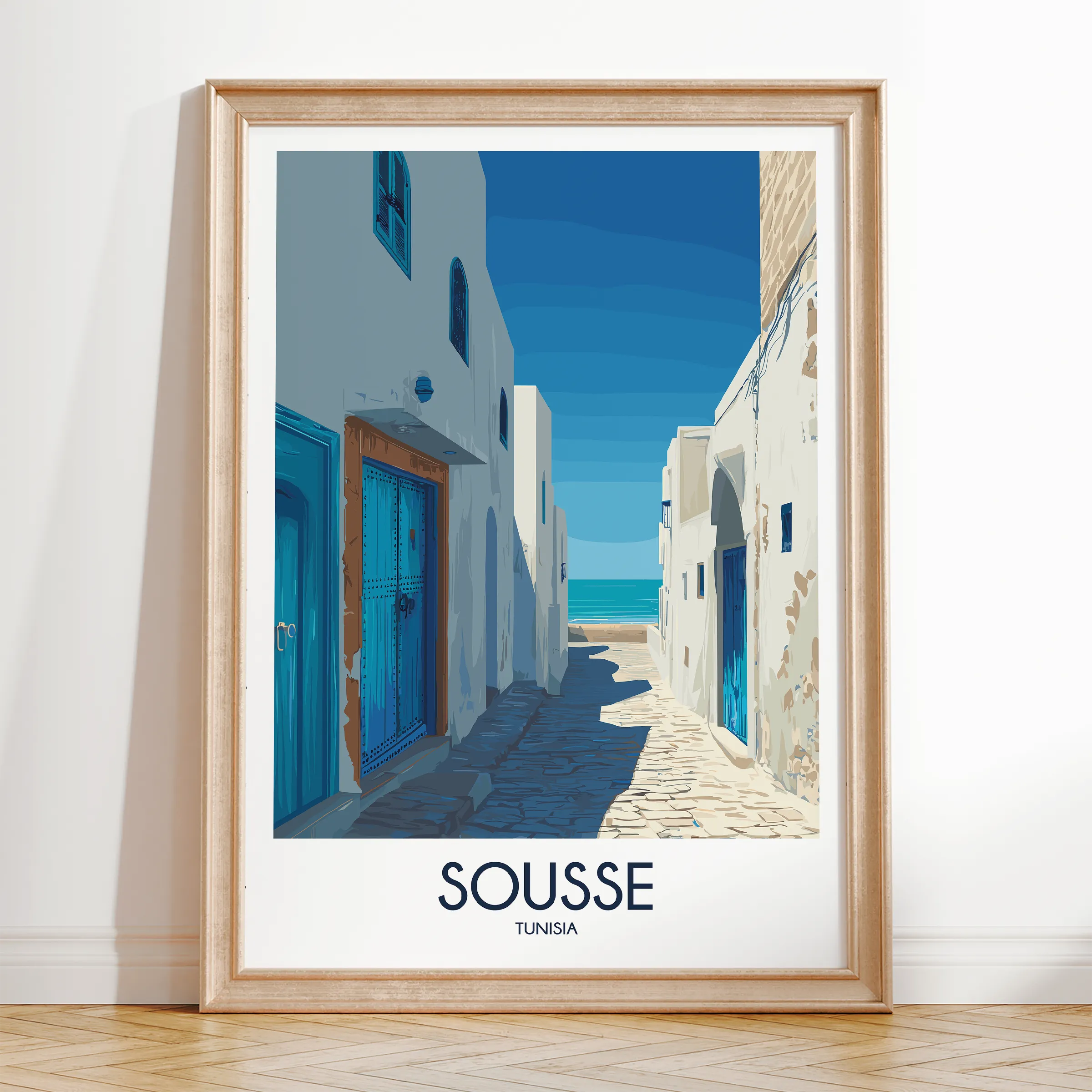 Sousse Retro Travel Illustration
