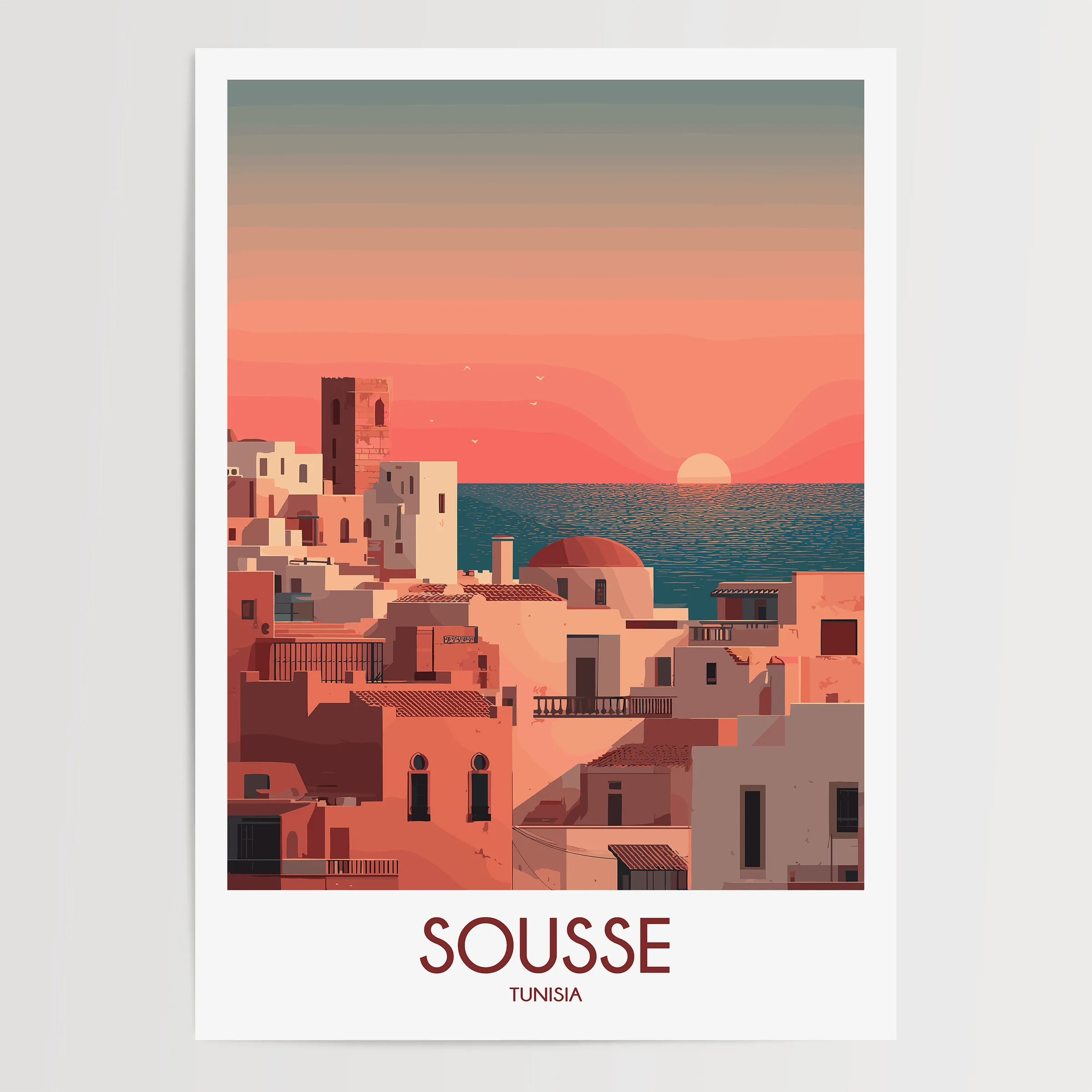 Sousse Vintage Style Print