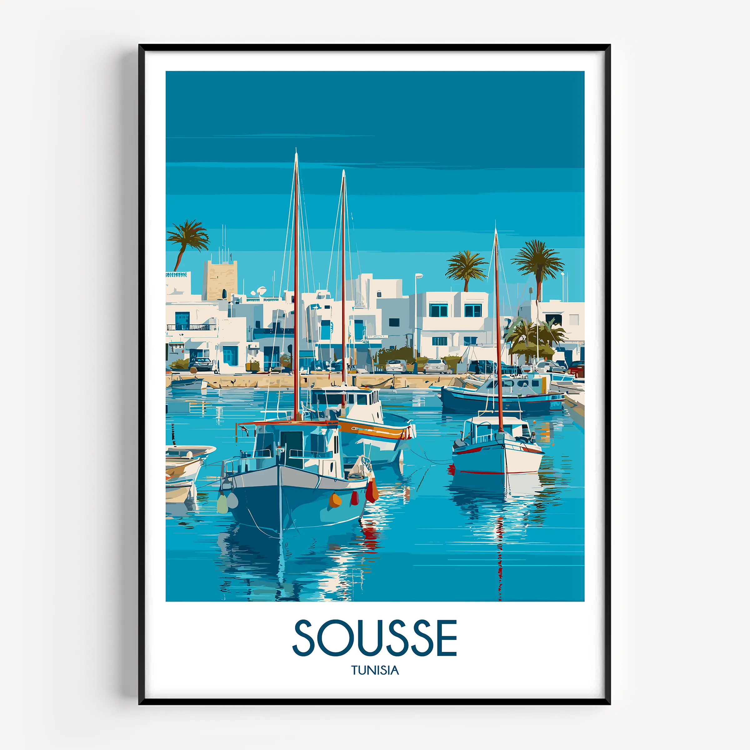 Sousse Vintage Style Print