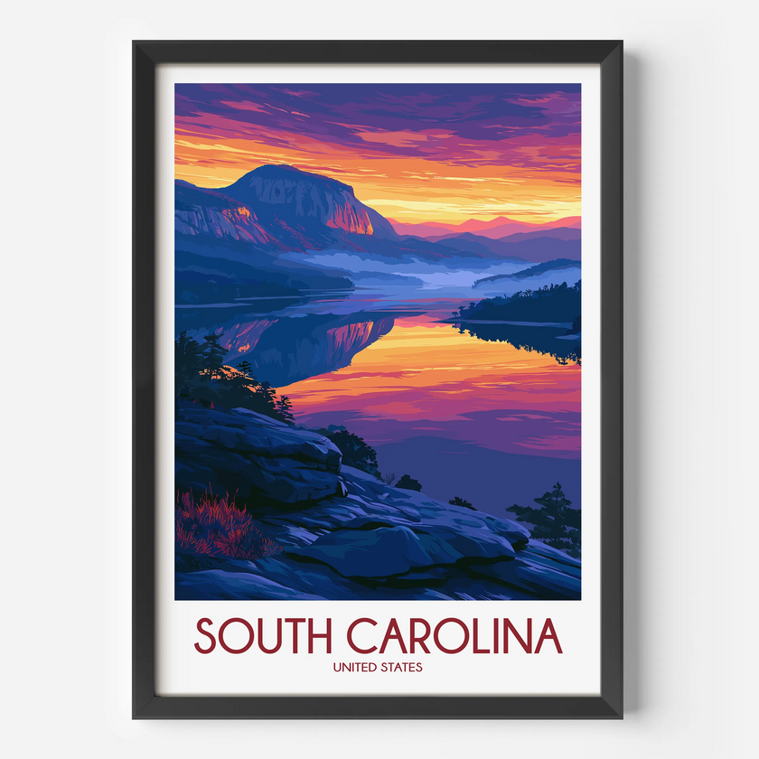 South Carolina Modern Travel Poster
