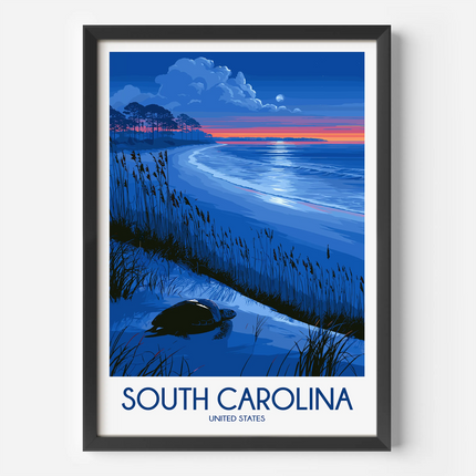 South Carolina Souvenir Poster Print