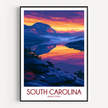 South Carolina Souvenir Poster Print