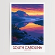South Carolina Vintage Style Print