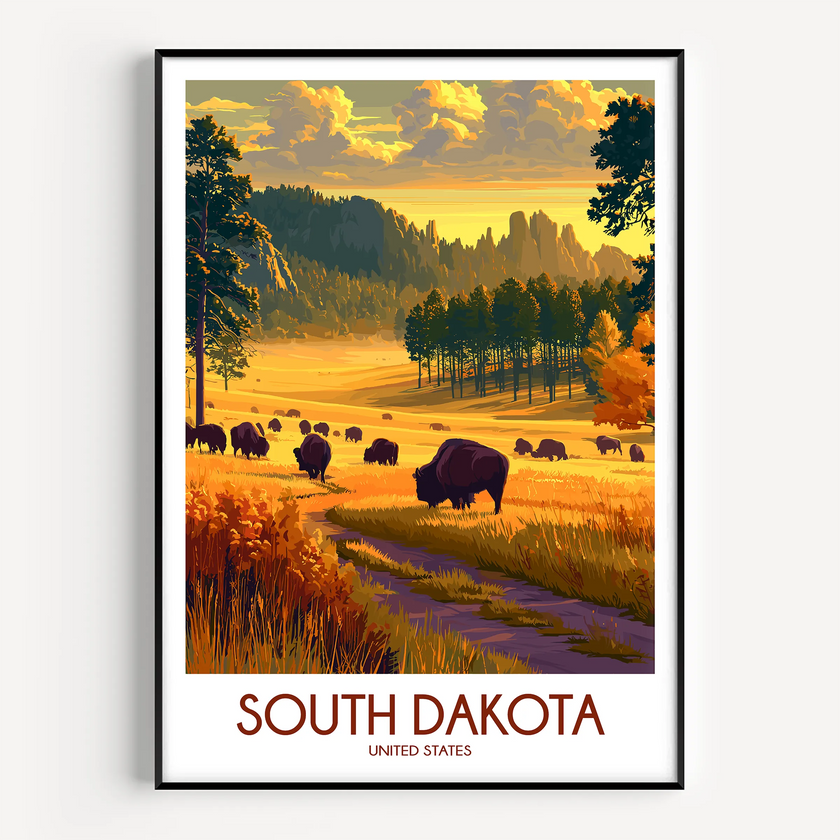 South Dakota Gallery Quality Print