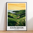 South Devon Destination Art Gift
