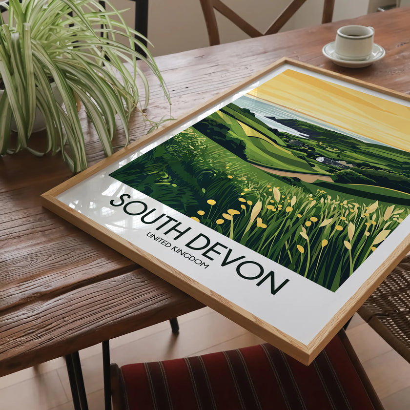 South Devon Souvenir Poster Print