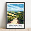 South Downs Scenic Landscape Art