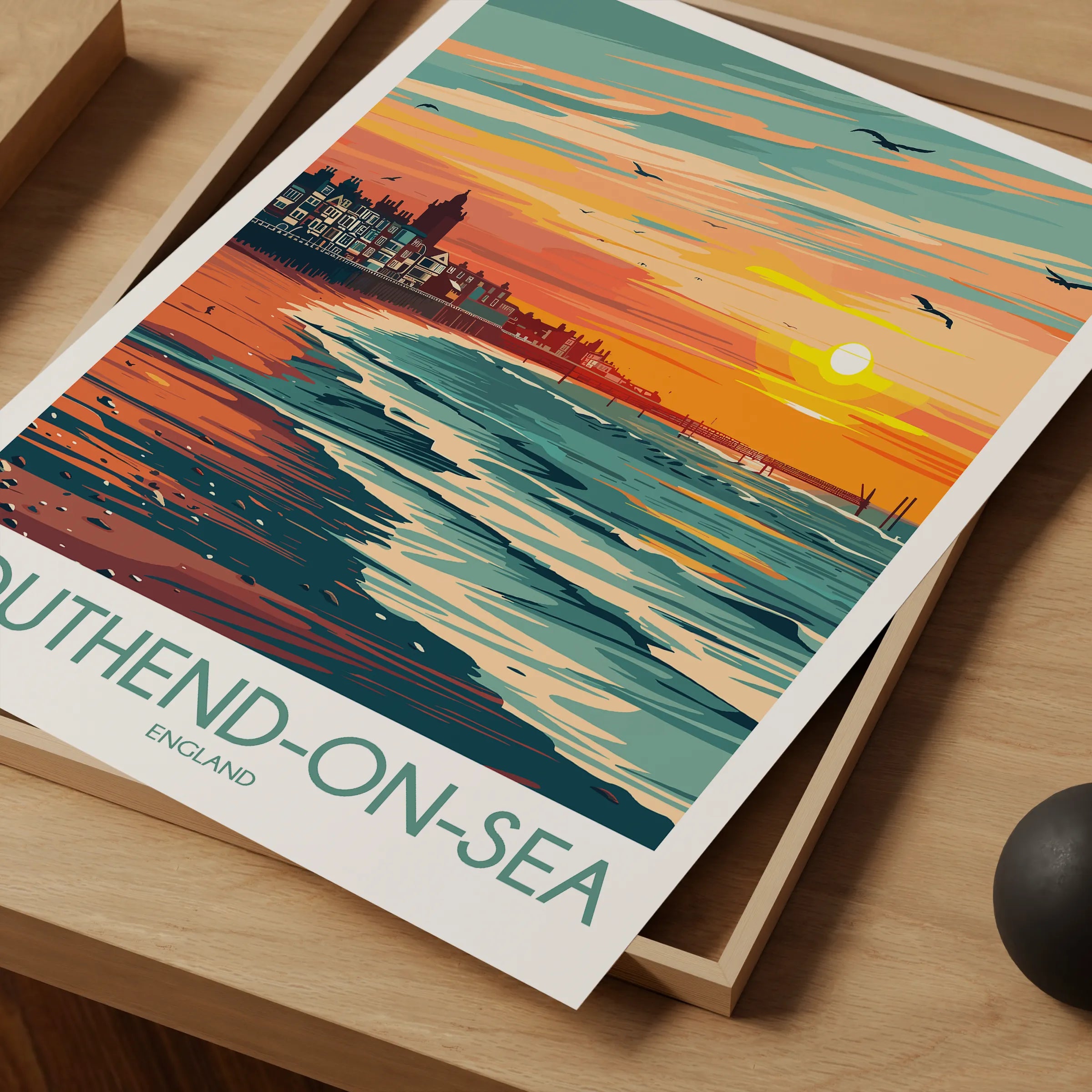 Southend-On-Sea Modern Travel Poster