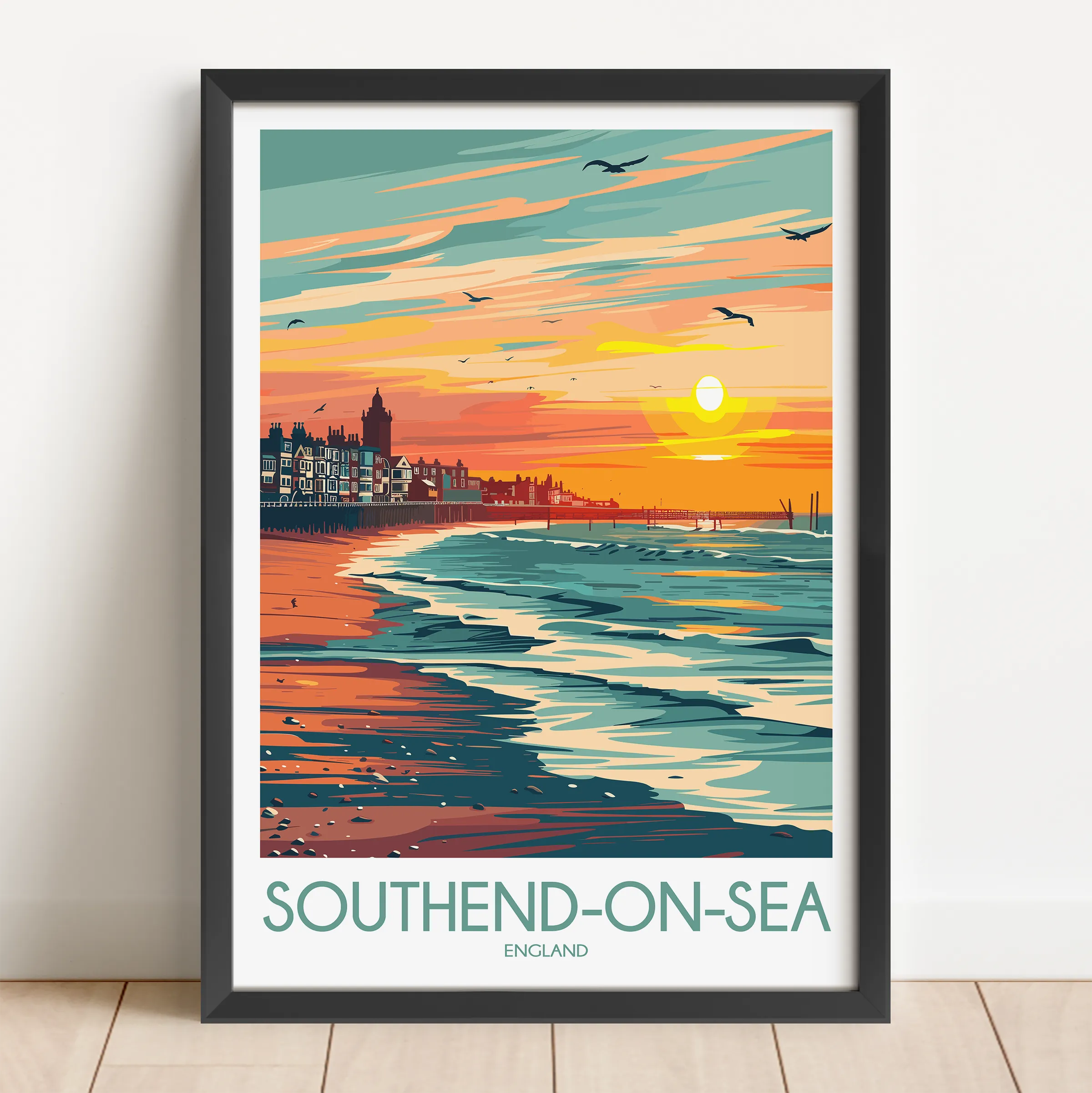 Southend-On-Sea Souvenir Poster Print