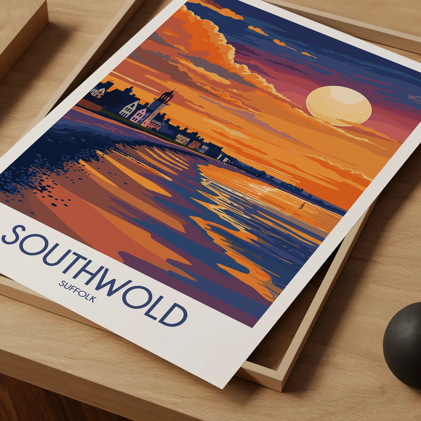 Southwold Retro Travel Illustration