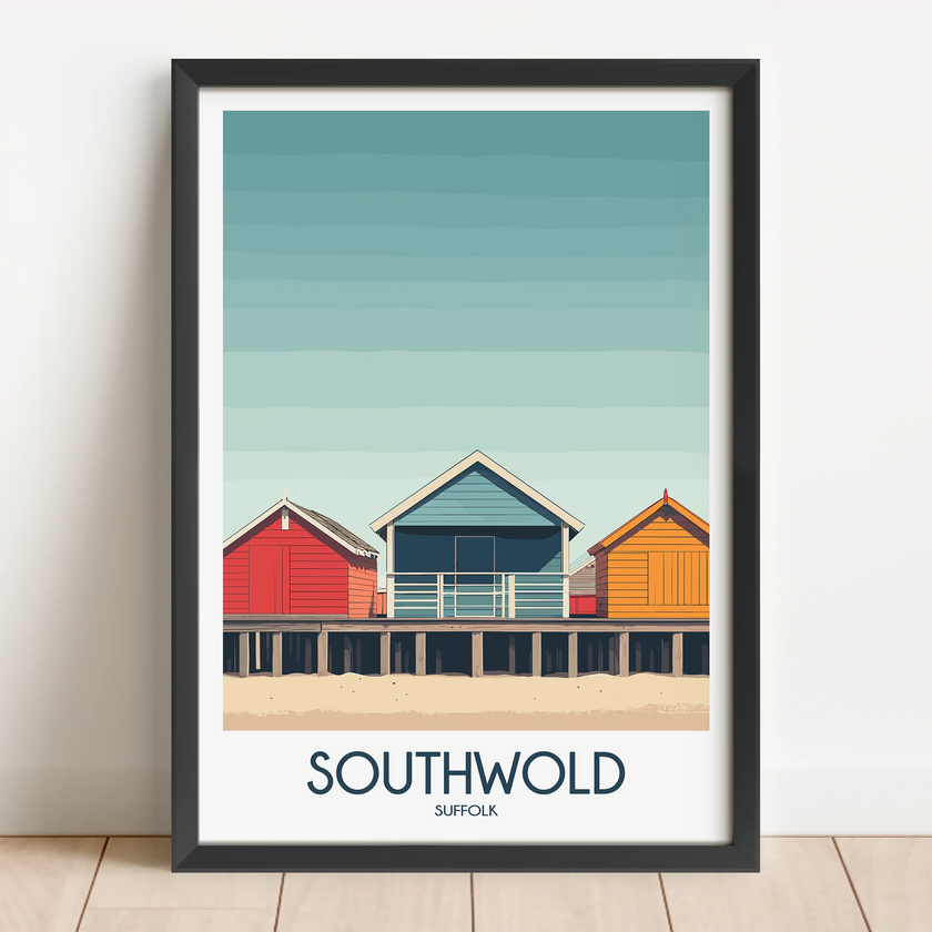 Southwold Retro Travel Illustration
