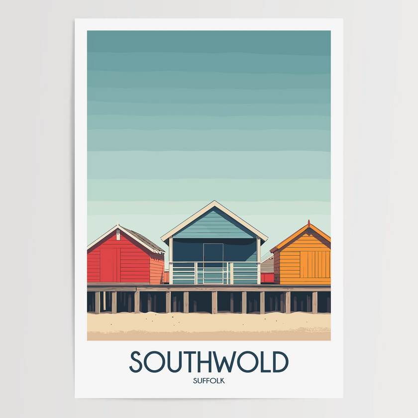 Southwold Vintage Style Print